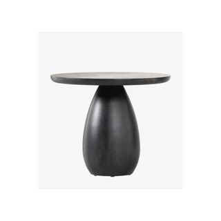 black round base and table top coffee table