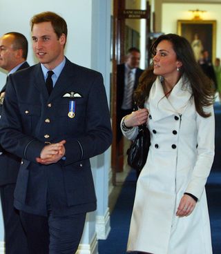 Prince William and Kate Middleton in 2008 after reuniting.