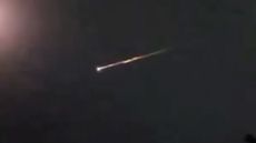 The fireball created by the dead Russian satellite Kosmos-2551 re-entering Earth&rsquo;s atmosphere on Oct. 20, 2021, captured by Chris Johnson from Fort Gratiot Township, Michigan.