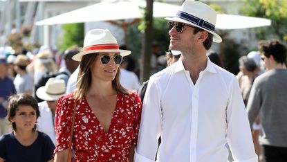 PIppa Middleton Wearing a Red Dress at the French Open