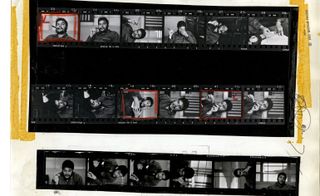 Picture of a man on a contact sheet