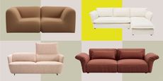 best king living sofas on a colorful background
