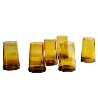 Moroccan Handcrafted Recycled Drinking Glasses 