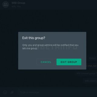 screenshot showing group chat interface