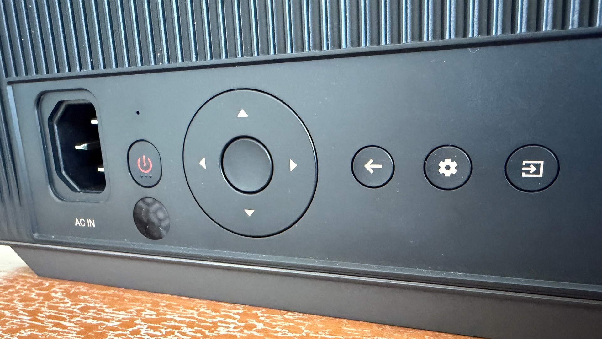 Xgimi Titan home cinema projector, close up on controls