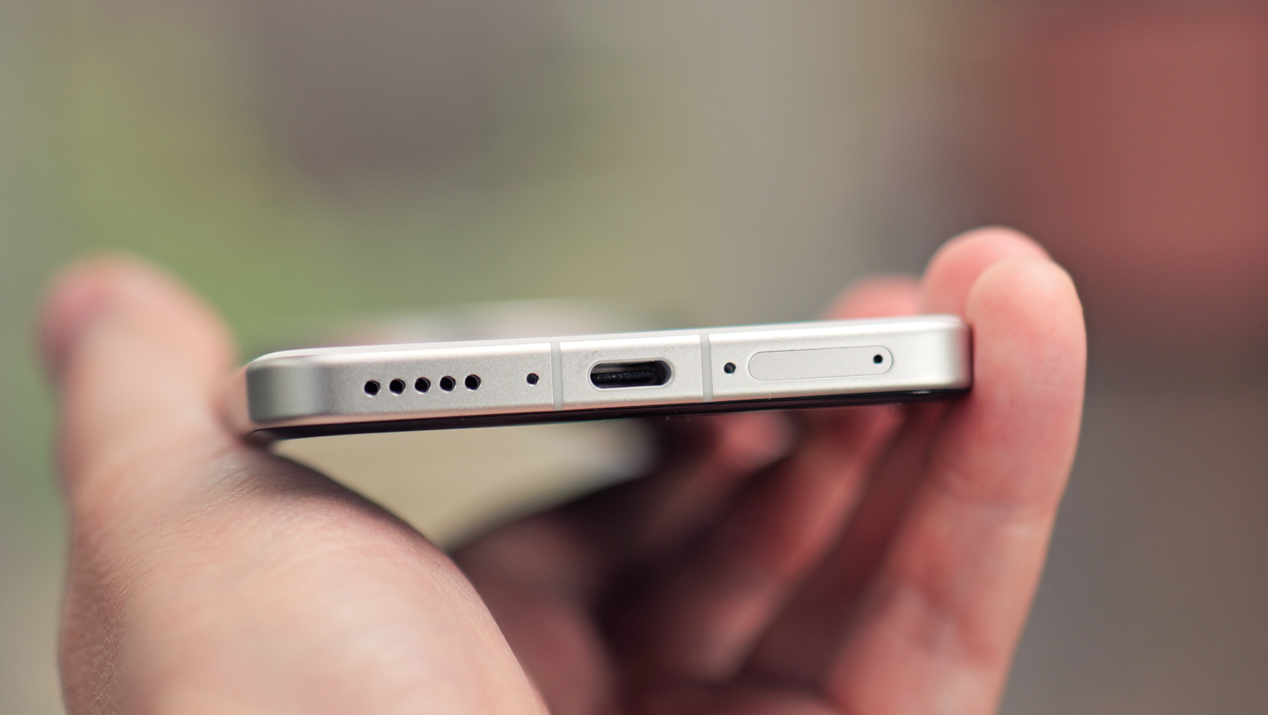 Close up of USB-C port on a Vivo X200 Ultra phone