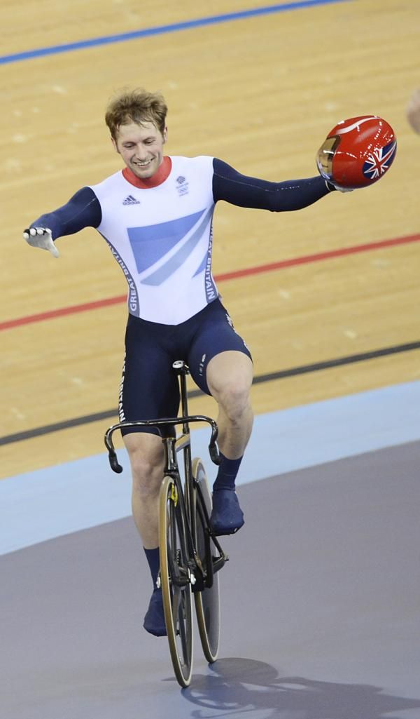 Jason Kenny (Great Britain) after winning the men's sprint