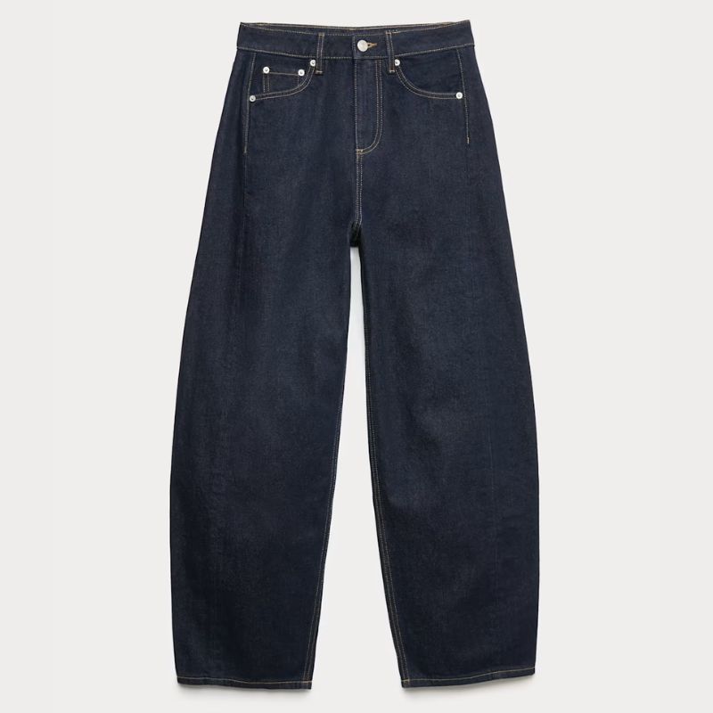 M&amp;amp;S, barrel leg jeans