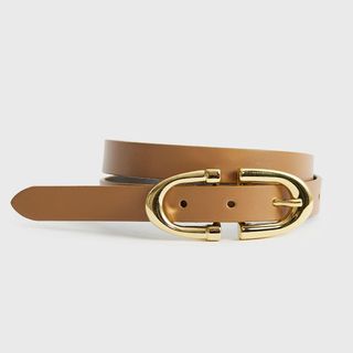 Reiss Bailey Horseshoe Buckle Leather Belt