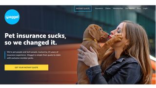 Waggel pet insurance website
