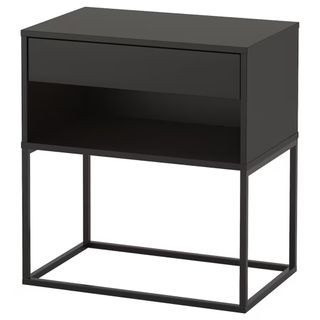 Vikhammer Black Nightstand