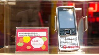 The Nokia 6300 in a shop window