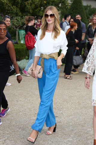 Rosie Huntington Whiteley At Paris Fashion Week