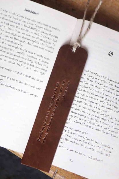 Kingsley Leather Handmade Leather Bookmark 