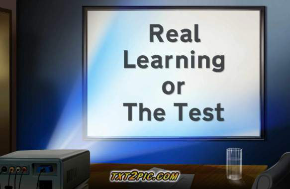 Forget Real Learning???? … Get Them Ready For The Test????