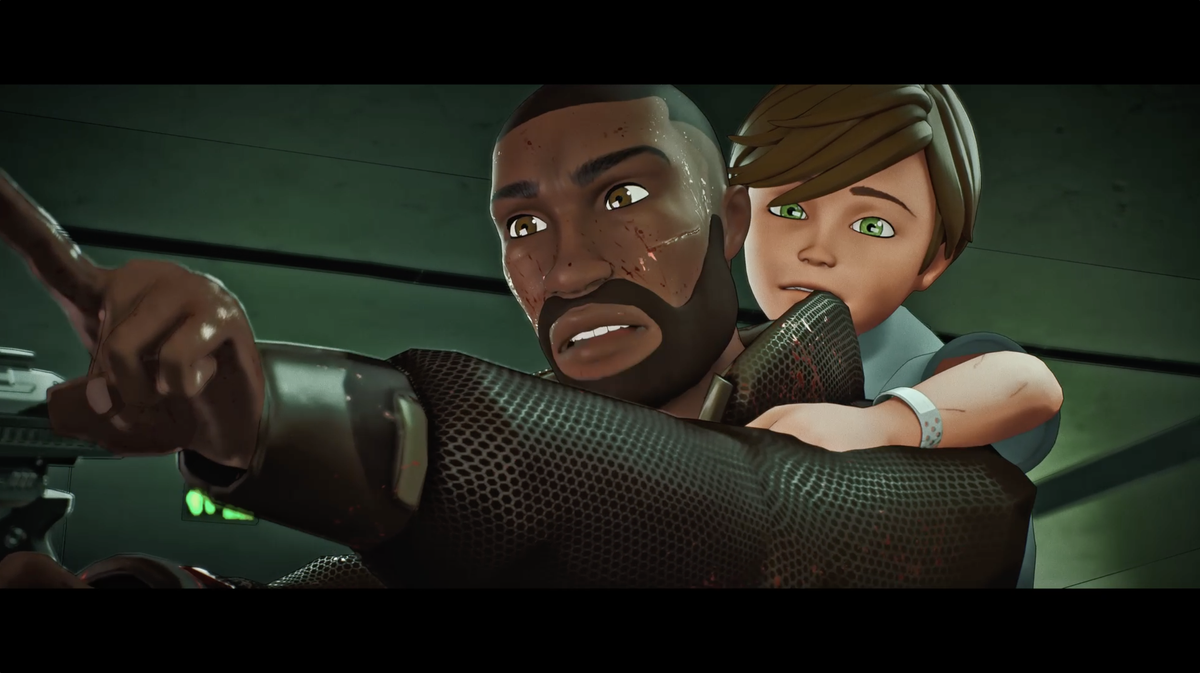 Screenshot from the animated film Max Beyond