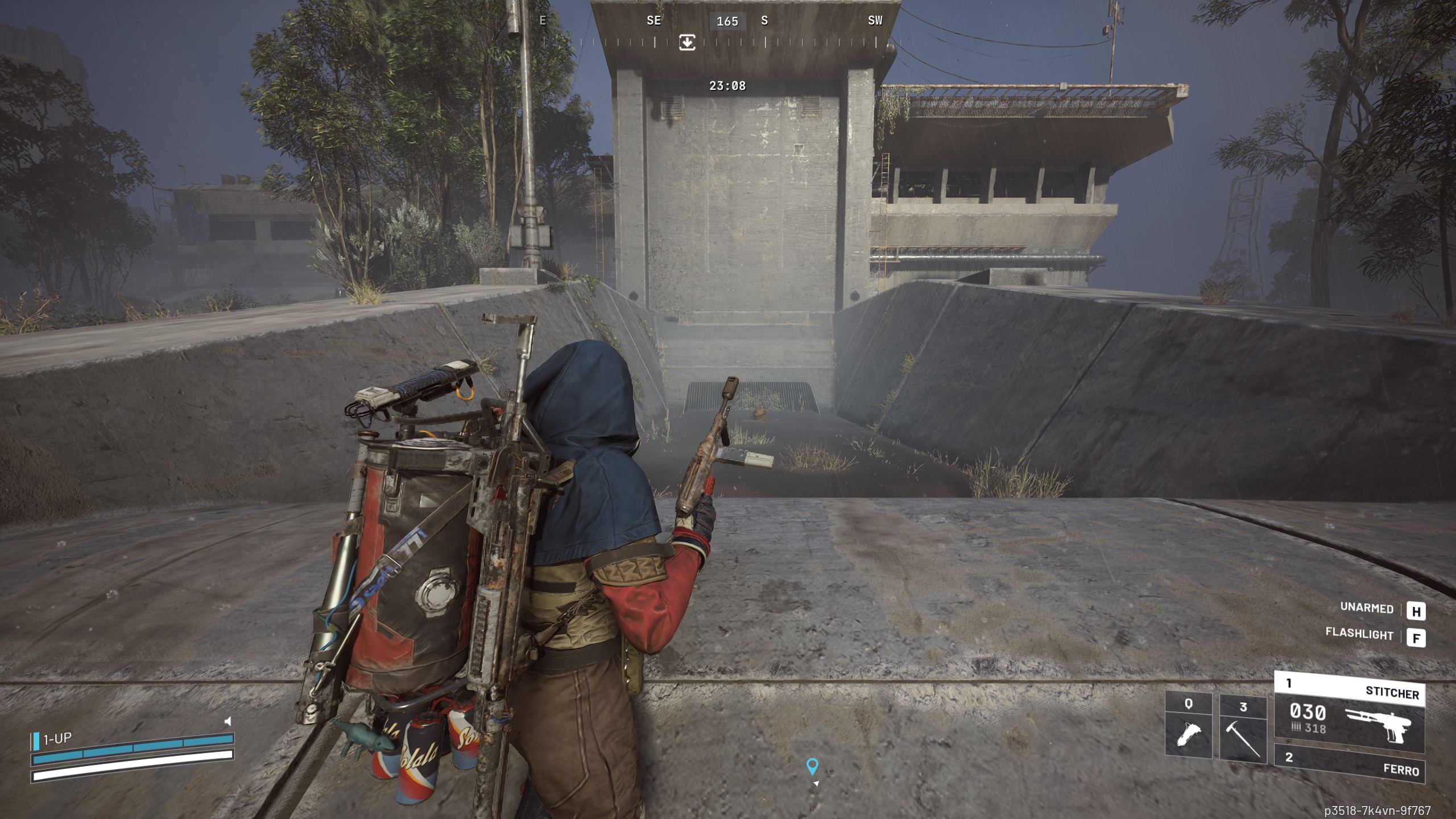 Arc Raiders Source of the Contamination: A player looking at the flood spill intake at Water Treatment Control on Dam Battlegrounds.