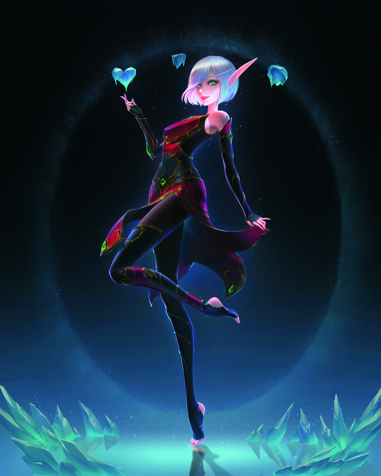 2D art of the week; A stylised, elfin woman