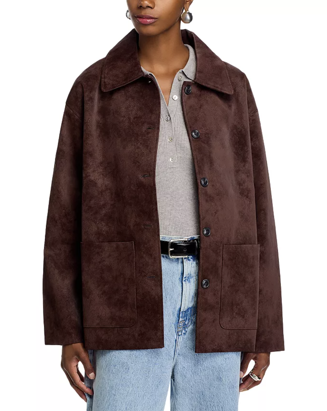 WAYF, Rita Faux Suede Jacket