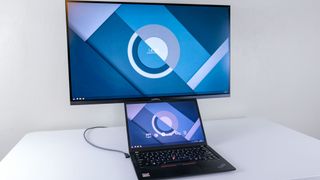 Using the Arzopa M3RC gaming monitor with a laptop connected via USB-C