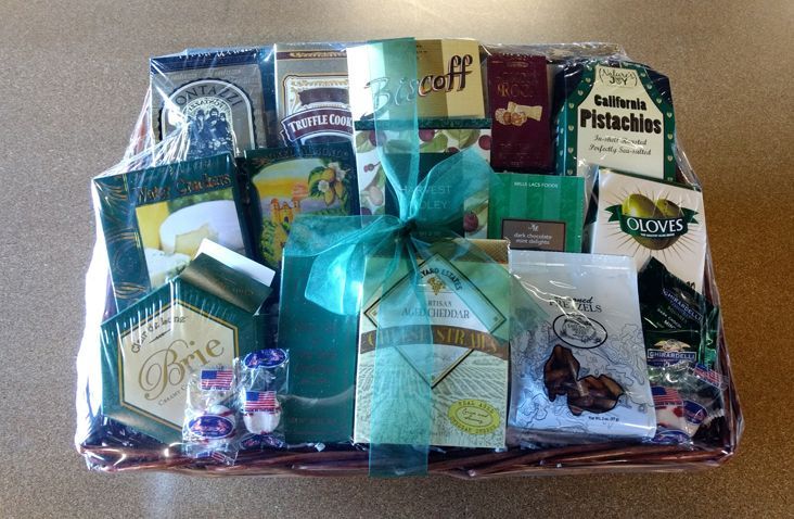 This basket was tightly secured with plastic wrap around the basket itself.