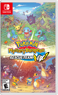 Pokemon Mystery Dungeon Rescue Team DX Switch box 