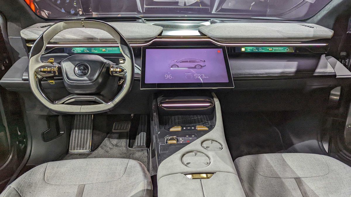 The Lotus Eletre has some of the strangest displays we’ve seen in an EV