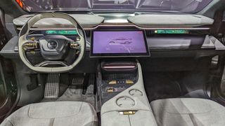 Full-width view of the dash in the Lotus Eletre
