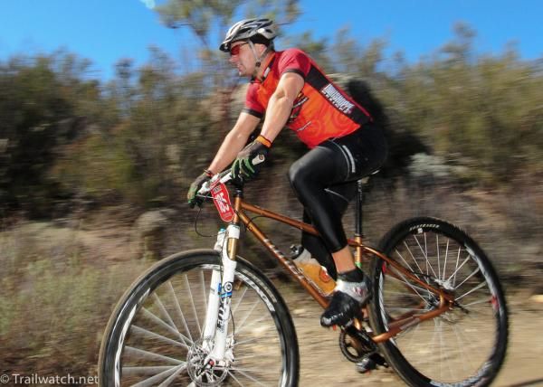 An amateur rider cruises some sweet singletrack