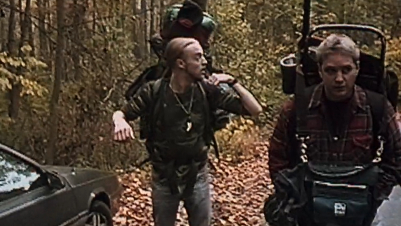 Joshua Leonard and Michael Williams in The Blair Witch Project