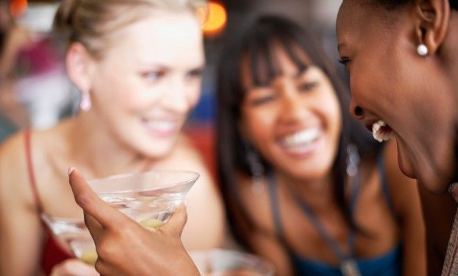 Women at a bar