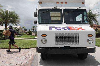 FedEx, UPS and Amazon drivers