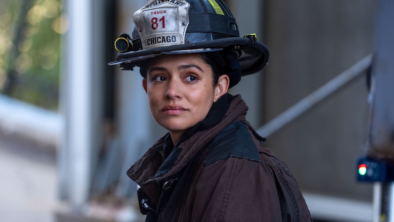 Stella Kidd on the scene of a crash in NBC's Chicago Fire Season 14x10