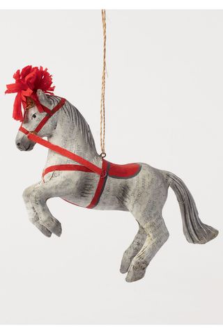 Recycled paper circus horse decoration, £18, Petersham Nurseries.