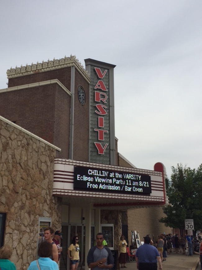 The Varsity Center for the Arts is hosting a viewing party for the solar eclipse.