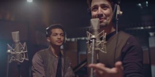 Lin Manuel Miranda and Jordan Fisher in "You're Welcome" Music Video