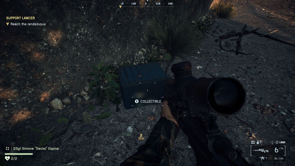 B6 dog tag locations - 1st The Rock dog tag