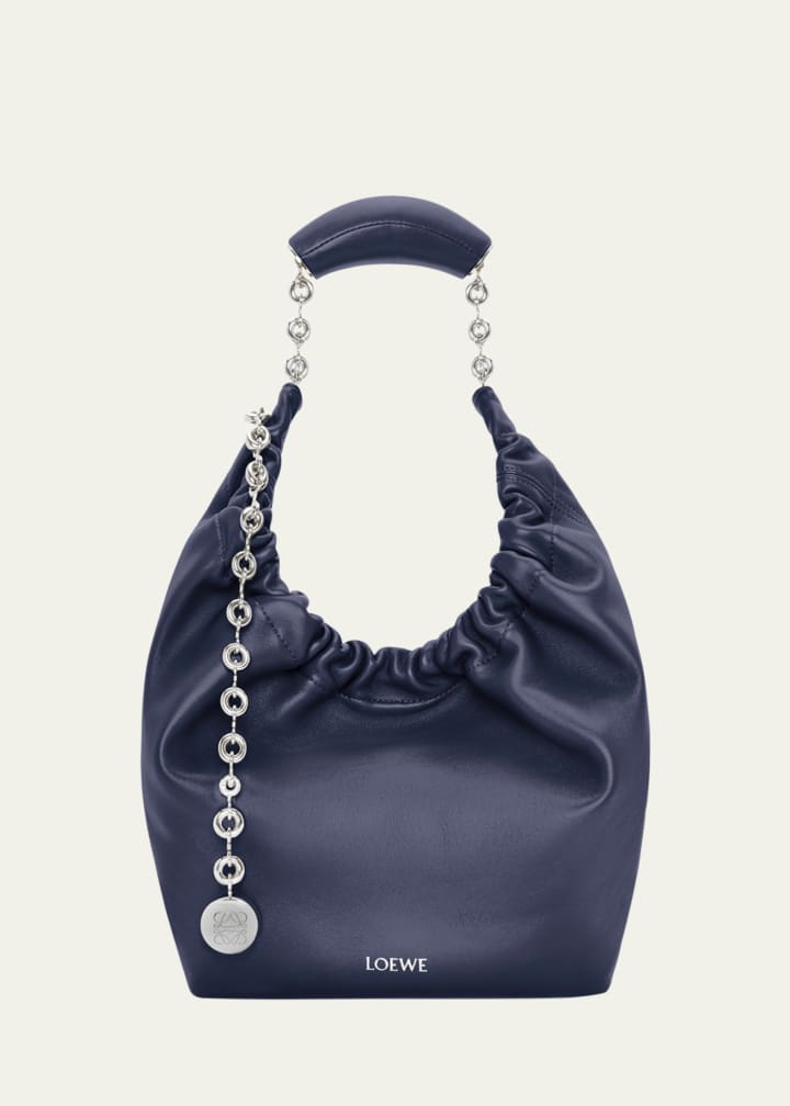 Squeeze Small Shoulder Bag in Napa Leather