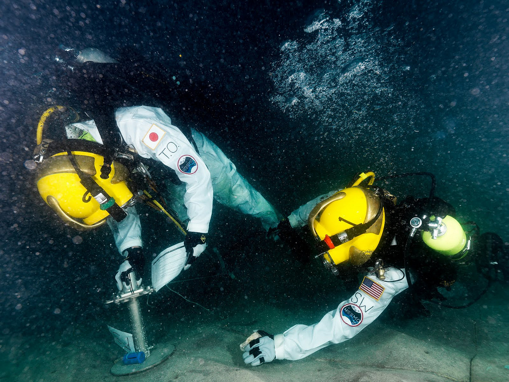 Astronauts Practice Moving Along a Translation Line