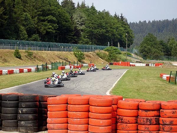 The famous motor-racing circuit at Spa.
