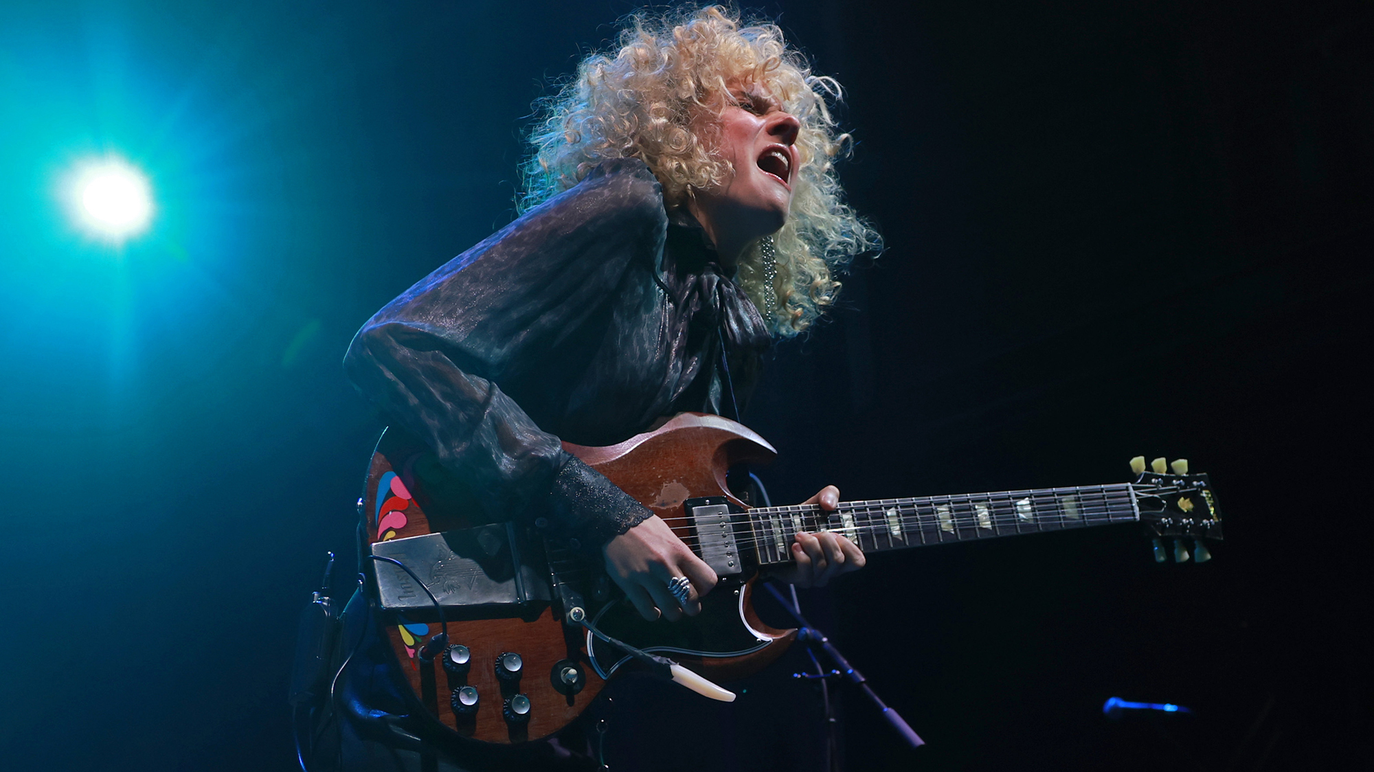 Grace Bowers performs at Brooklyn Bowl Nashville on October 18, 2025 in Nashville, Tennessee.
