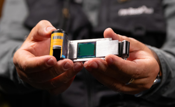 A photo of the I'm Back Roll digital camera conversion gadget