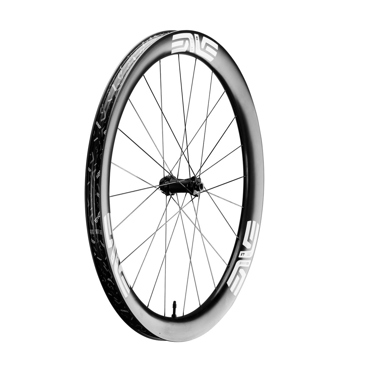 An Enve SES 4.5 front wheel
