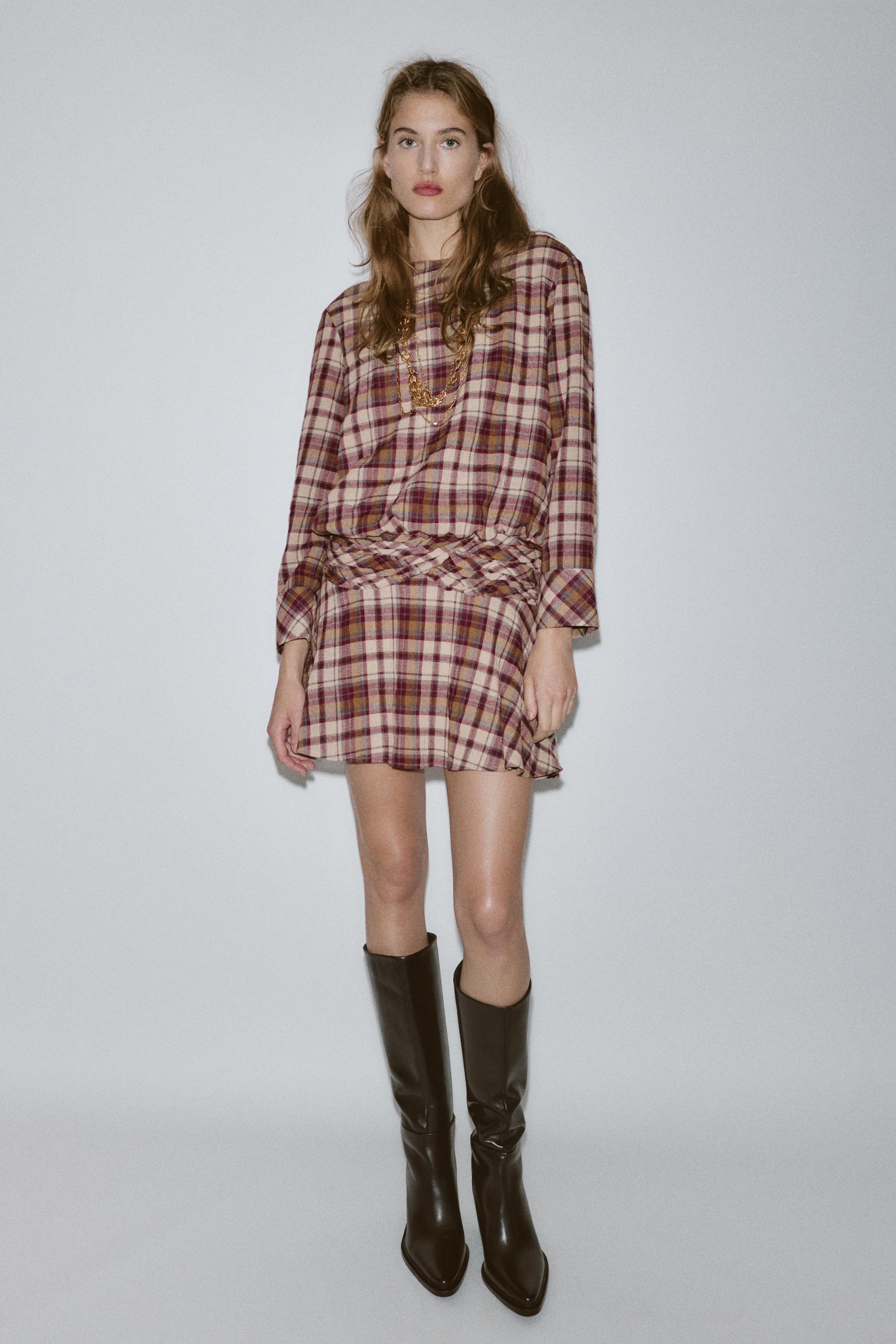 Plaid Mini Dress