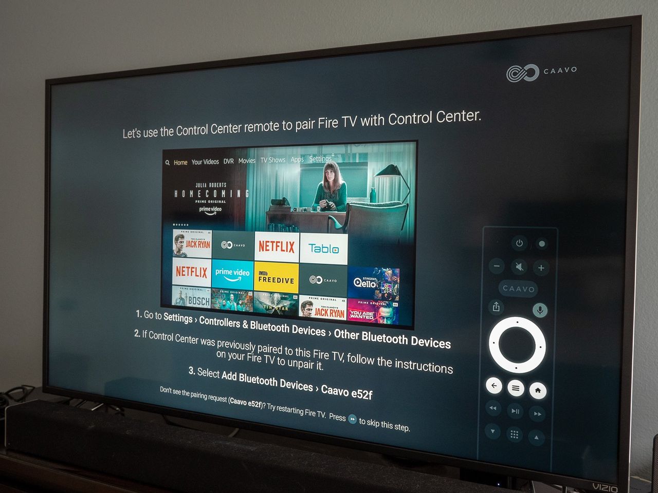 Caavo Control Center Setup