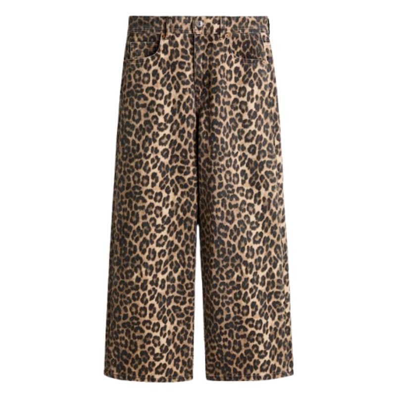 H&amp;amp;M, Wide High Waist Ankle Jeans