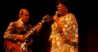Joe Pass lays down some chords as he accompanies Ella Fitzgerald.