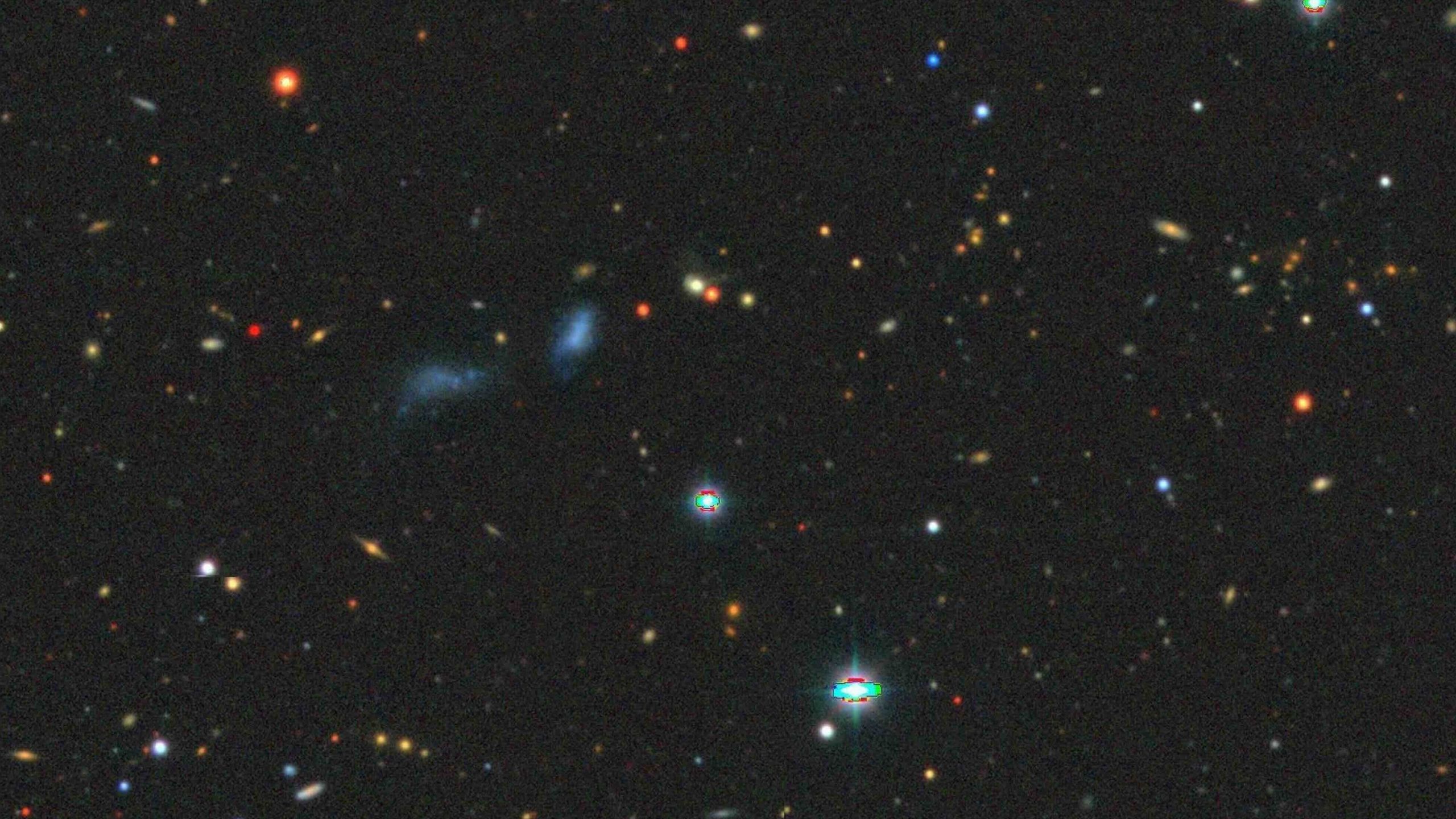 5 galaxies in perfect alignment challenge our best model of the ...