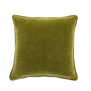 Dunelm Clara Cotton Velvet Square Cushion
