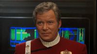 William Shatner as Captain James T. Kirk in Star Trek: Generations.